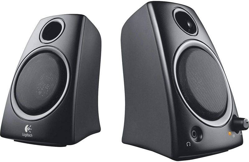 New Logitech 3.5mm Jack Compact Laptop Speakers,	Z130 Compact Speakers, Rich and strong stereo sound with 5 watts of power,Works with Windows and Mac OS