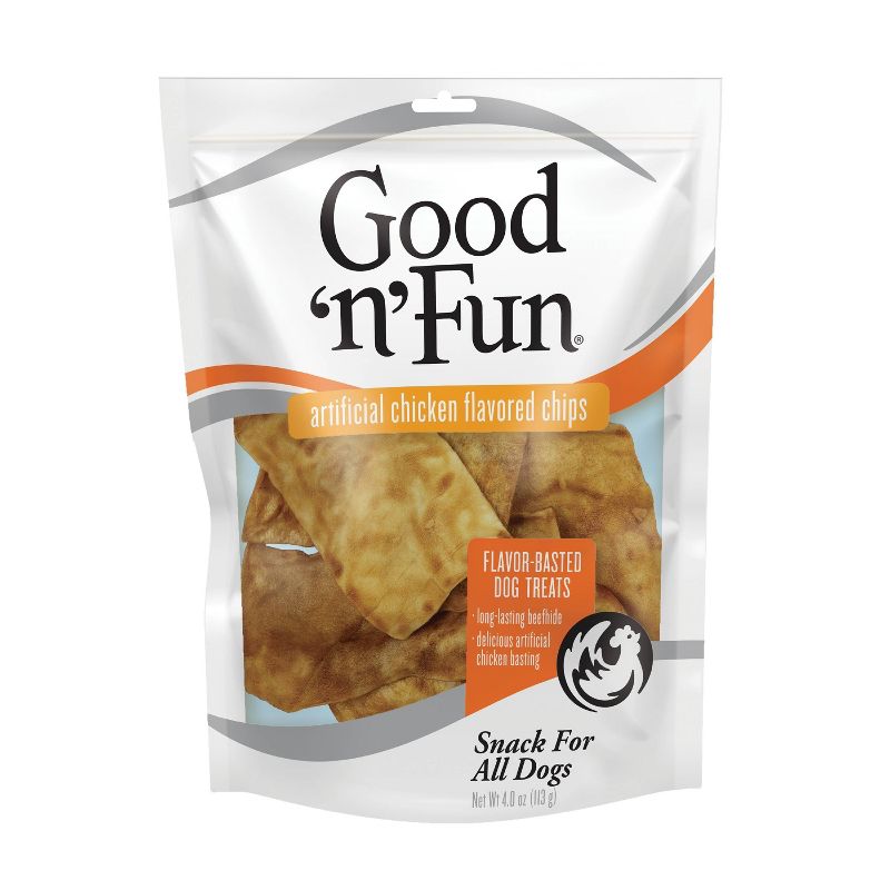 Good 'n' Fun Chicken Chips Rawhide Dog Treats - 4oz