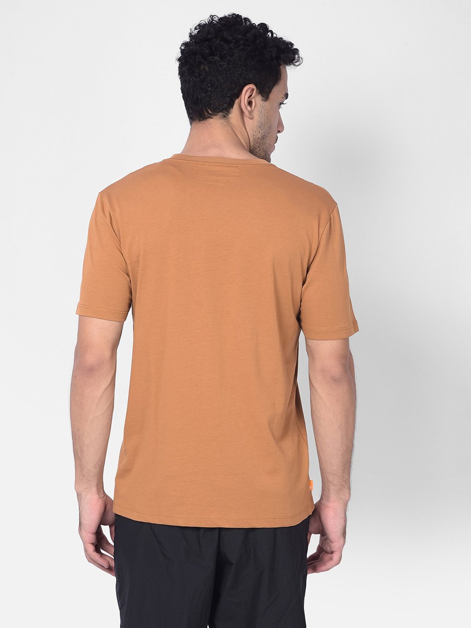 Timberland Wheat Regular Fit Printed Crew T-Shirt