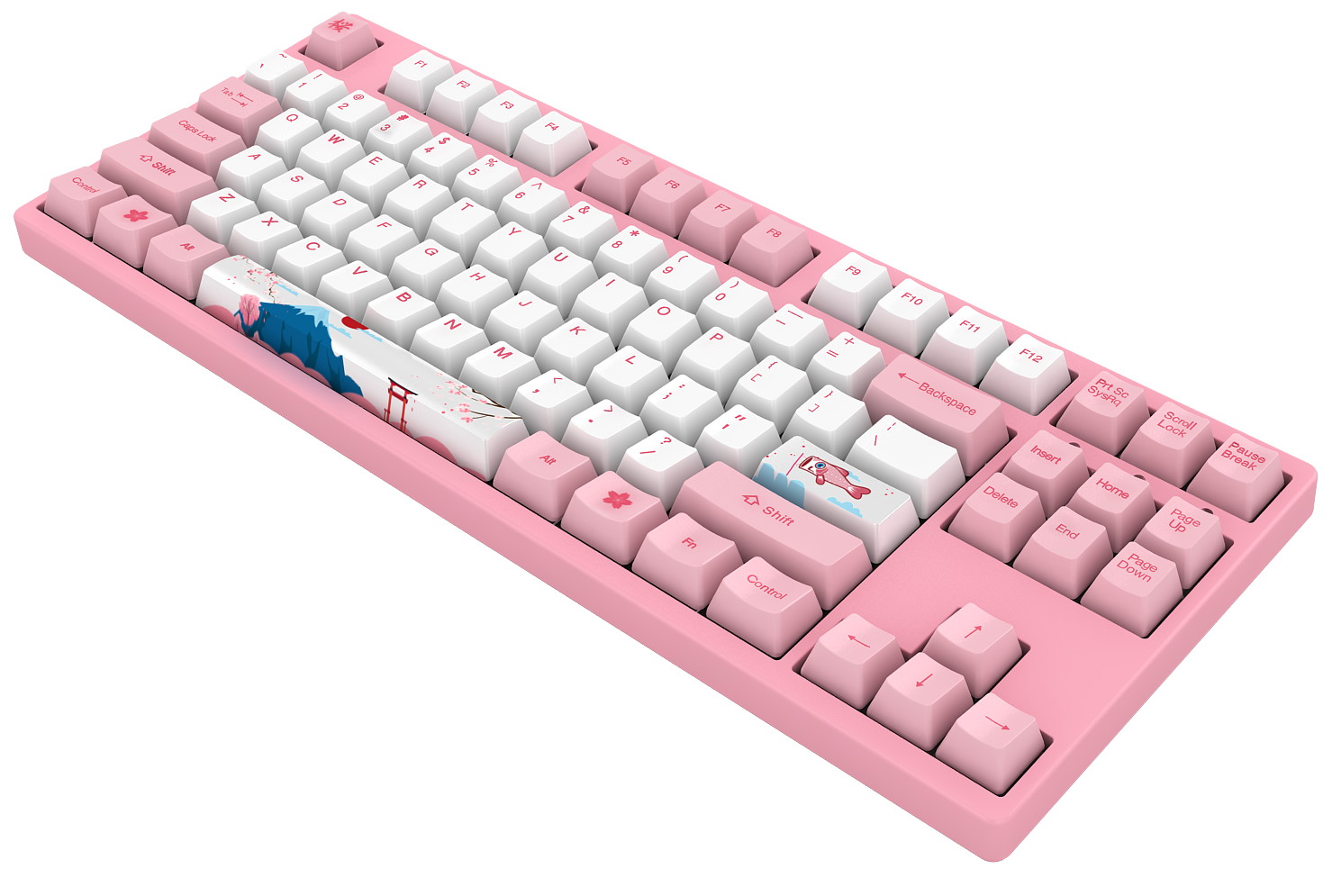 Akko 3108V2 Sailor Moon Gaming Mechanical Keyboard Pink Switch Double Shot Dye Sub PBT Keycaps NKRO Detachable USB Type-C Pink Cat Paw