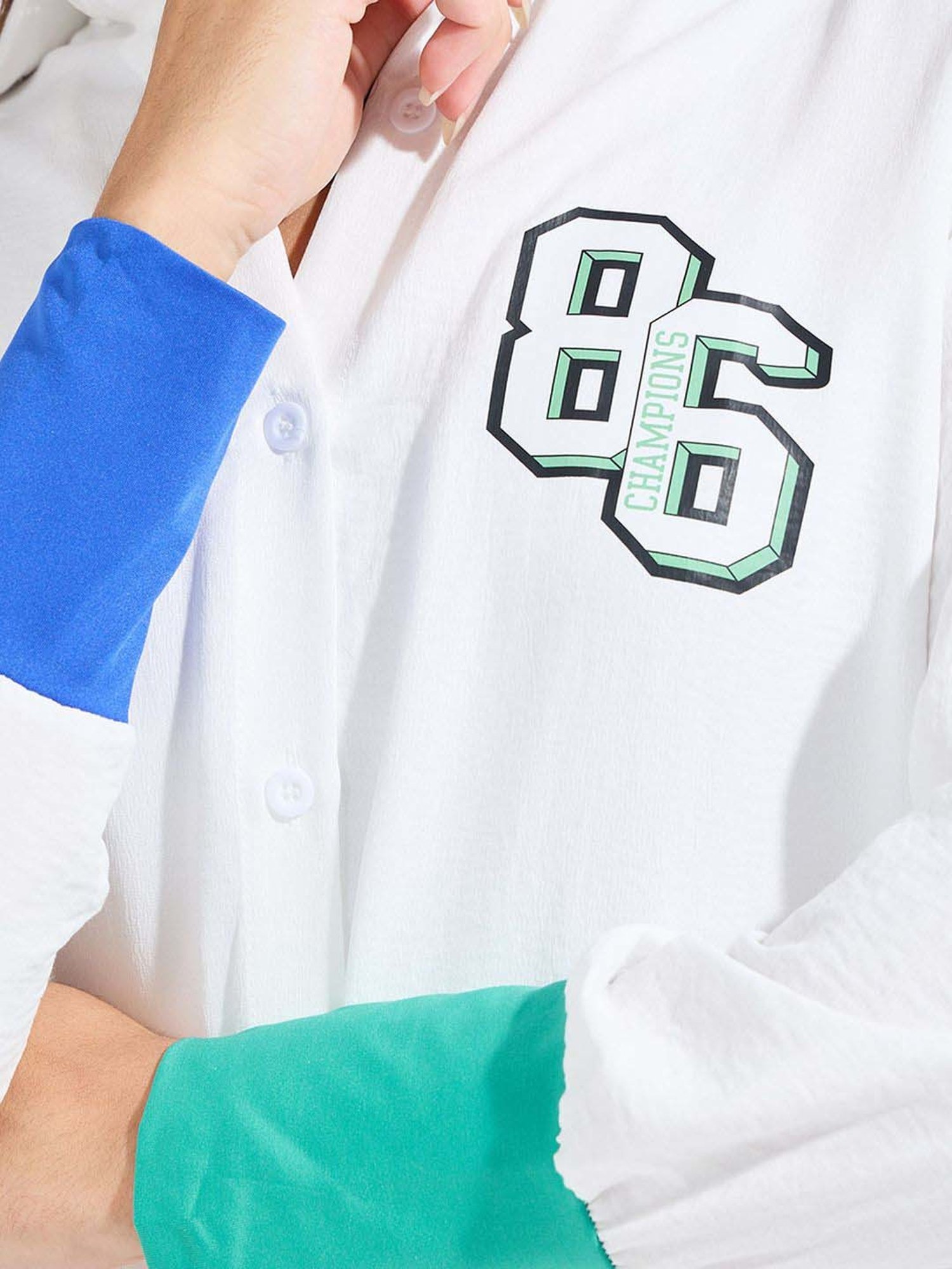 Styli White Printed Shirt