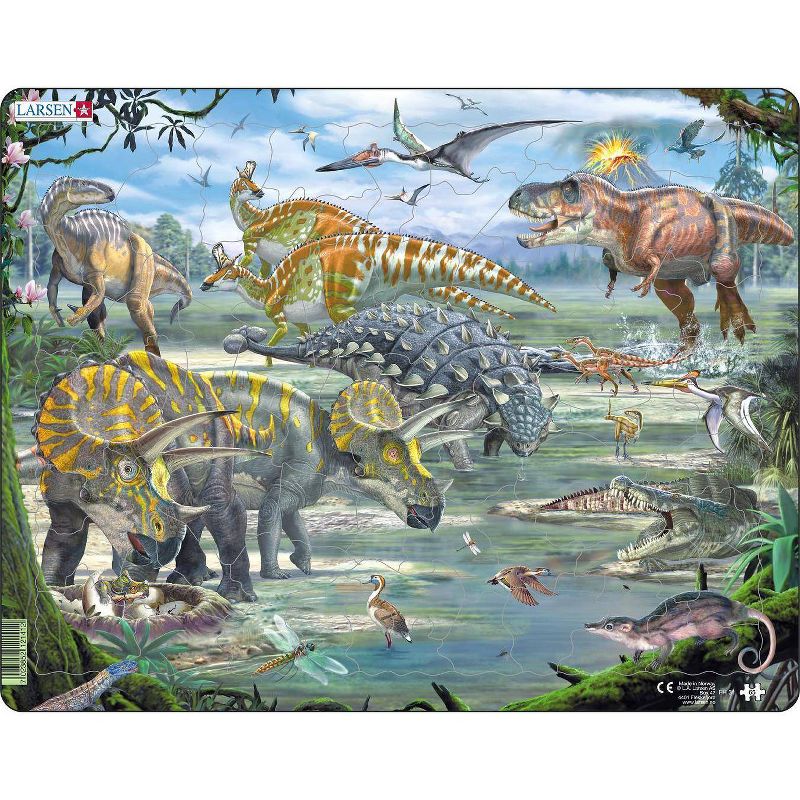 Larsen Puzzles Dinosaurs Puzzle Set - 2pk