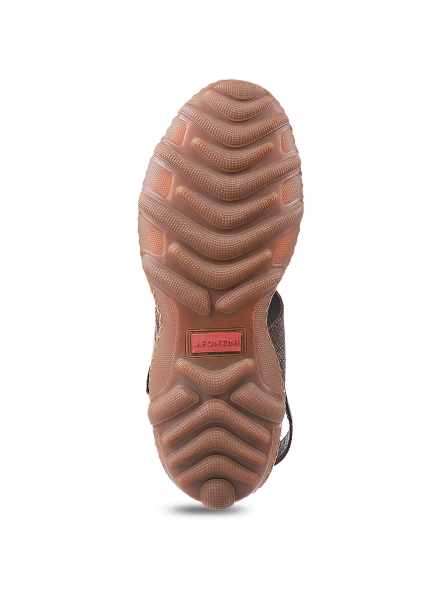 J. Fontini by Mochi Men's Brown Back Strap Sandals