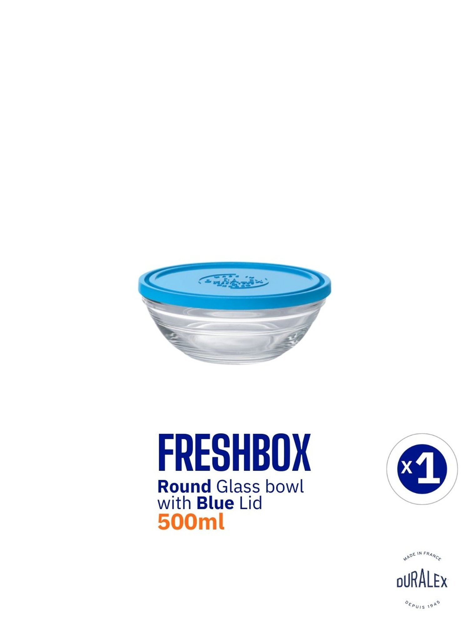 @home Nilkamal Black Polypropylene Snack Bowl With Lid (0.46 L)