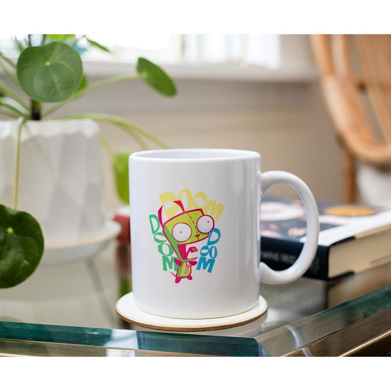 Surreal Entertainment Nickelodeon Invader Zim "Doom Doom Doom" Ceramic Mug Exclusive | Holds 11 Ounces