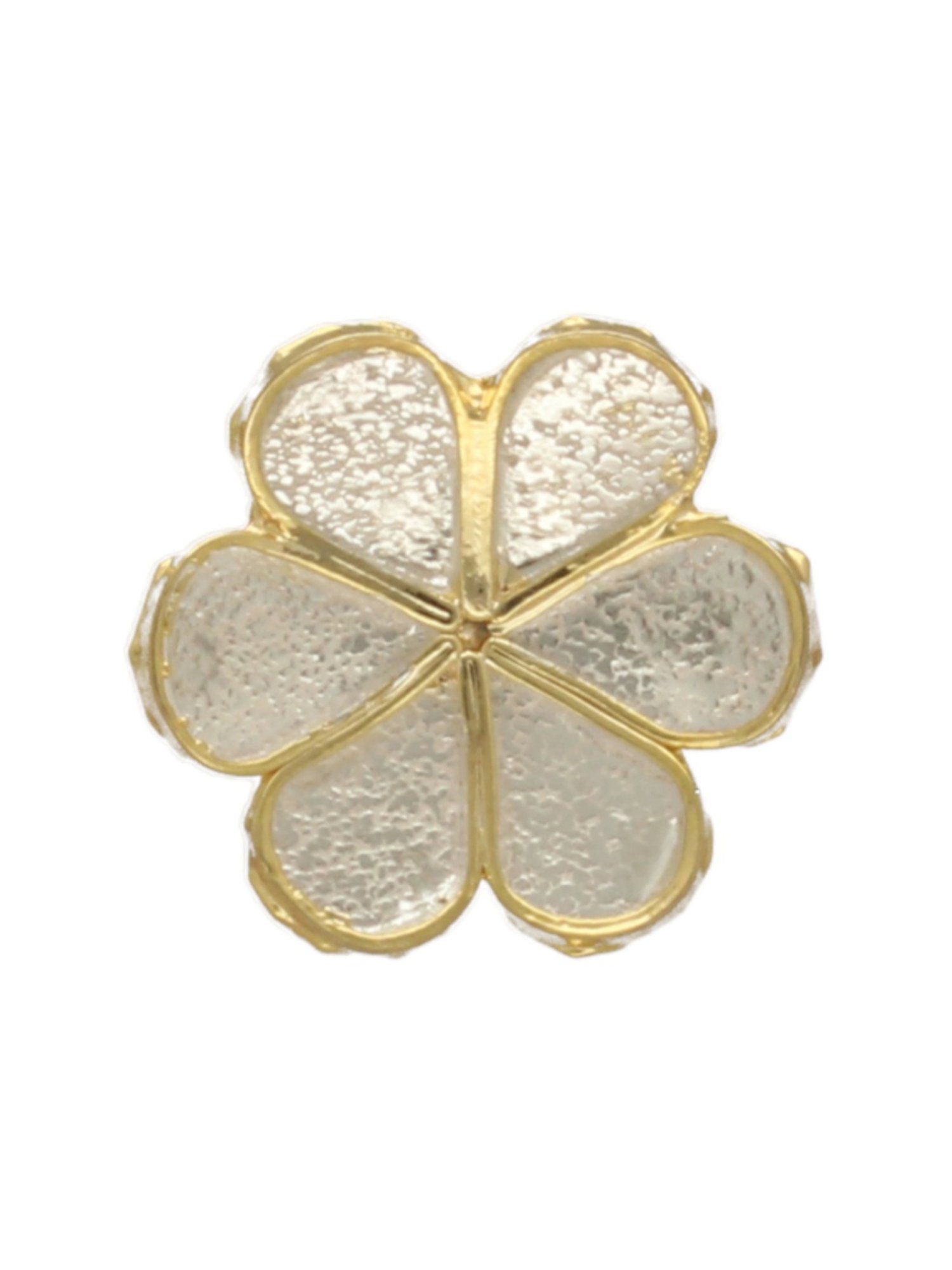 Sri Jagdamba Pearls Golden 0.8 Silver Flower For Pooja - 2.9 gm