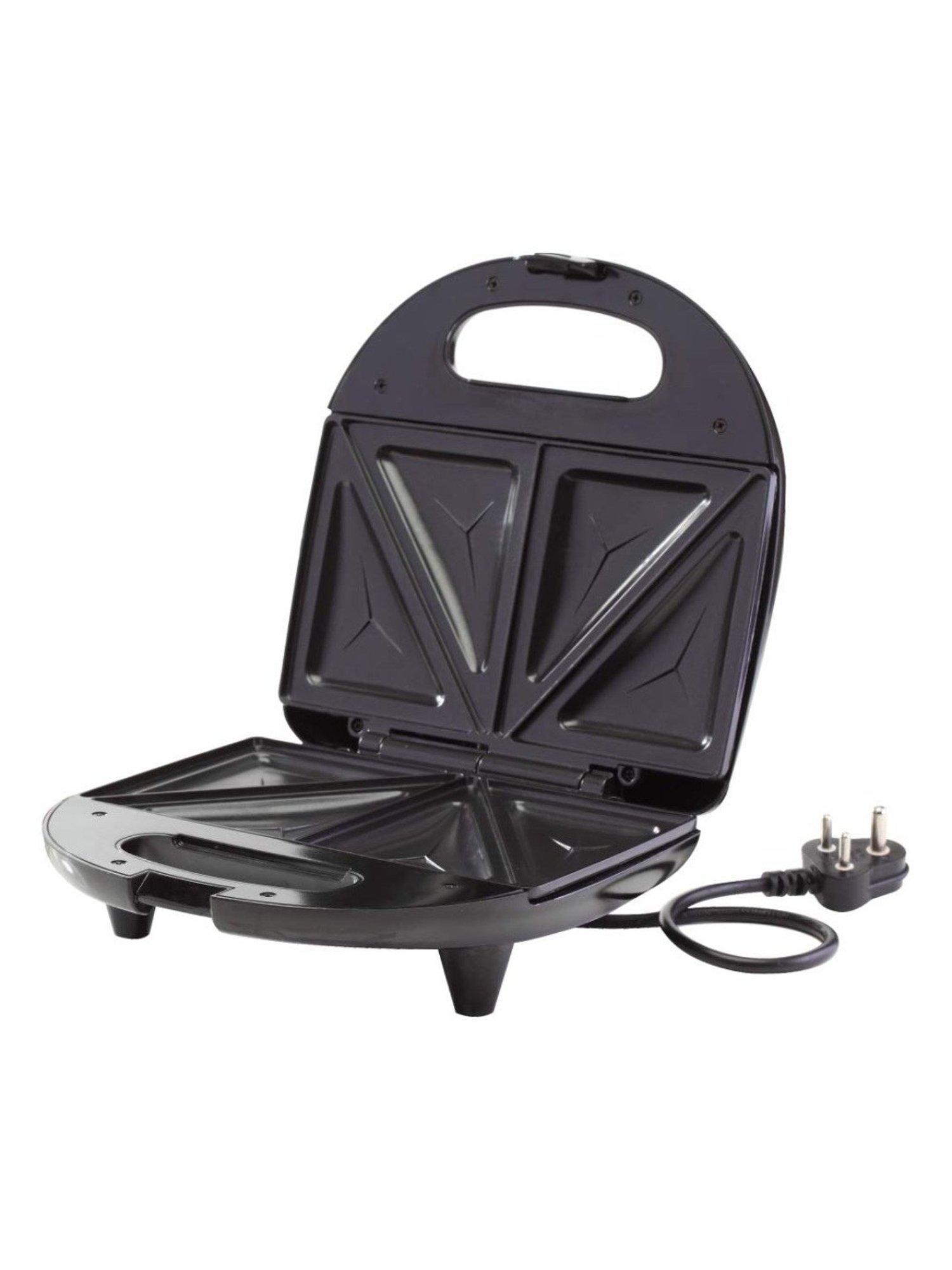 Borosil Sandwich Maker 700W Non Stick Coating (Black)