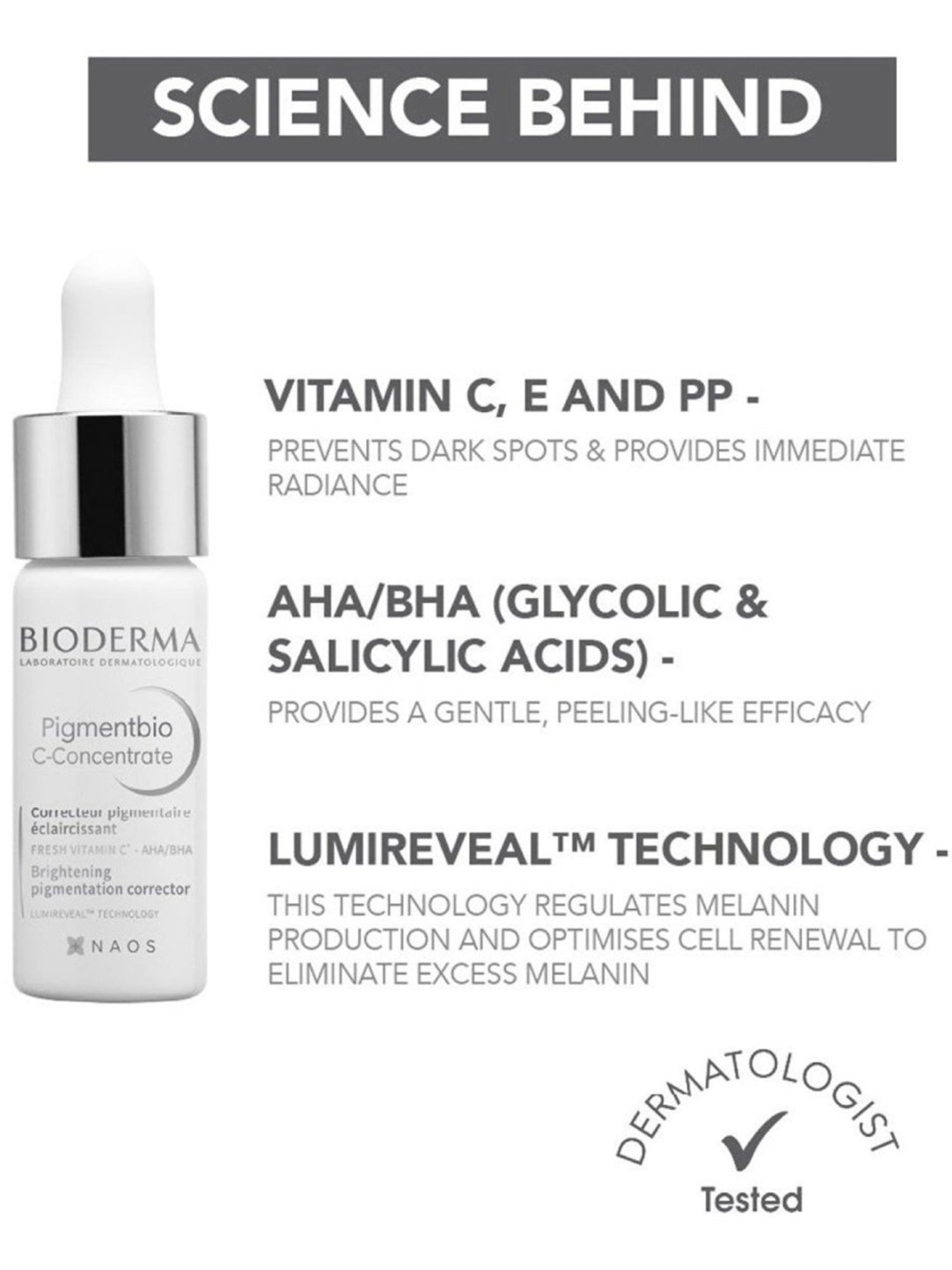 Bioderma Pigmentbio C- Concentrate Brightening Cream Corrector - 15 ml