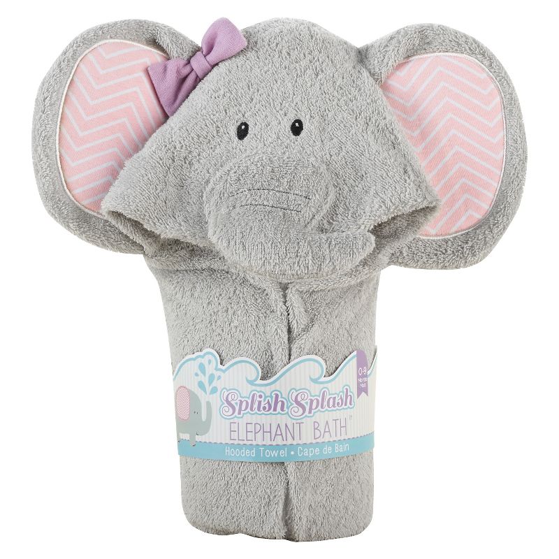 Baby Aspen Splish Splash Elephant Bath Hooded Spa Towel