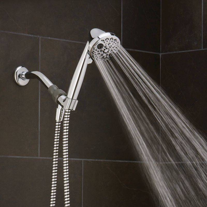 4' Shower Head and Cord Set Silver - Home Details