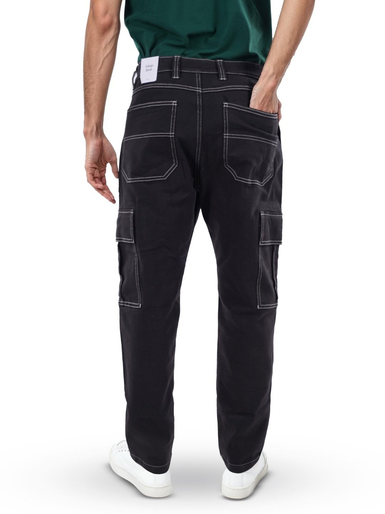 Celio* Black Regular Fit Cargos