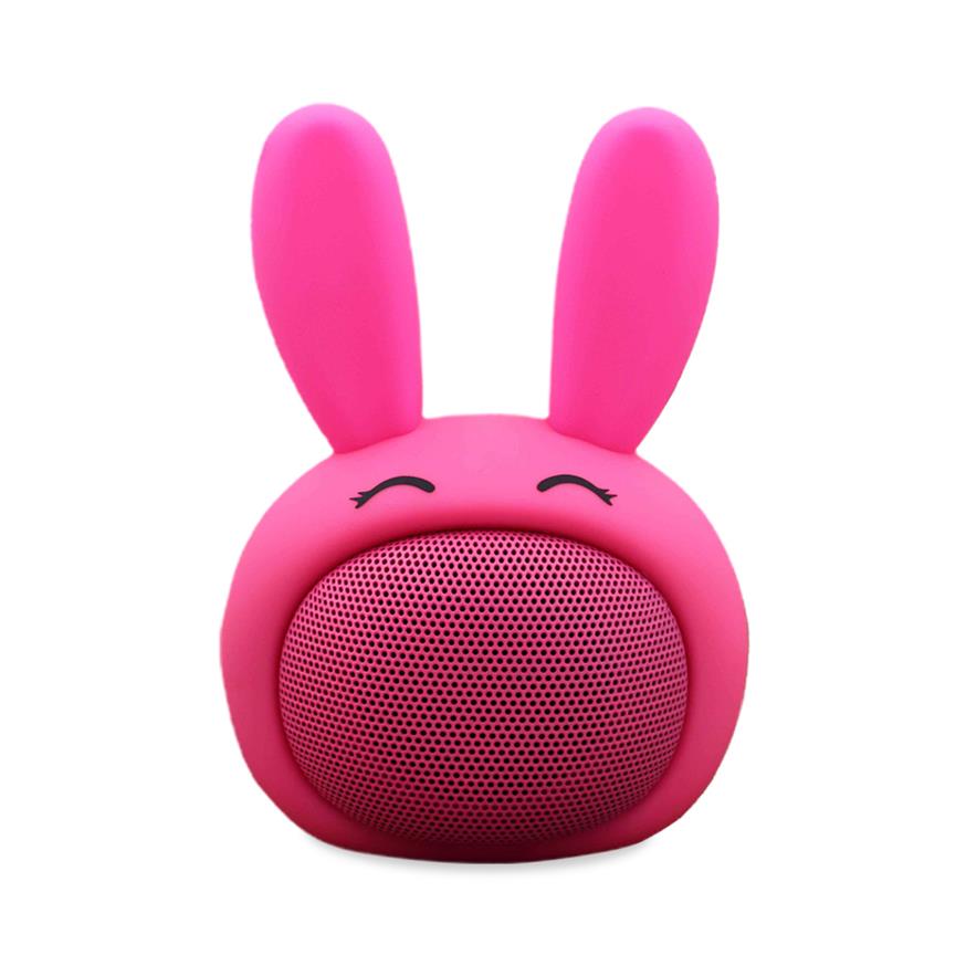 Compact iCute Bluetooth Wireless Speaker Pink Rabbit