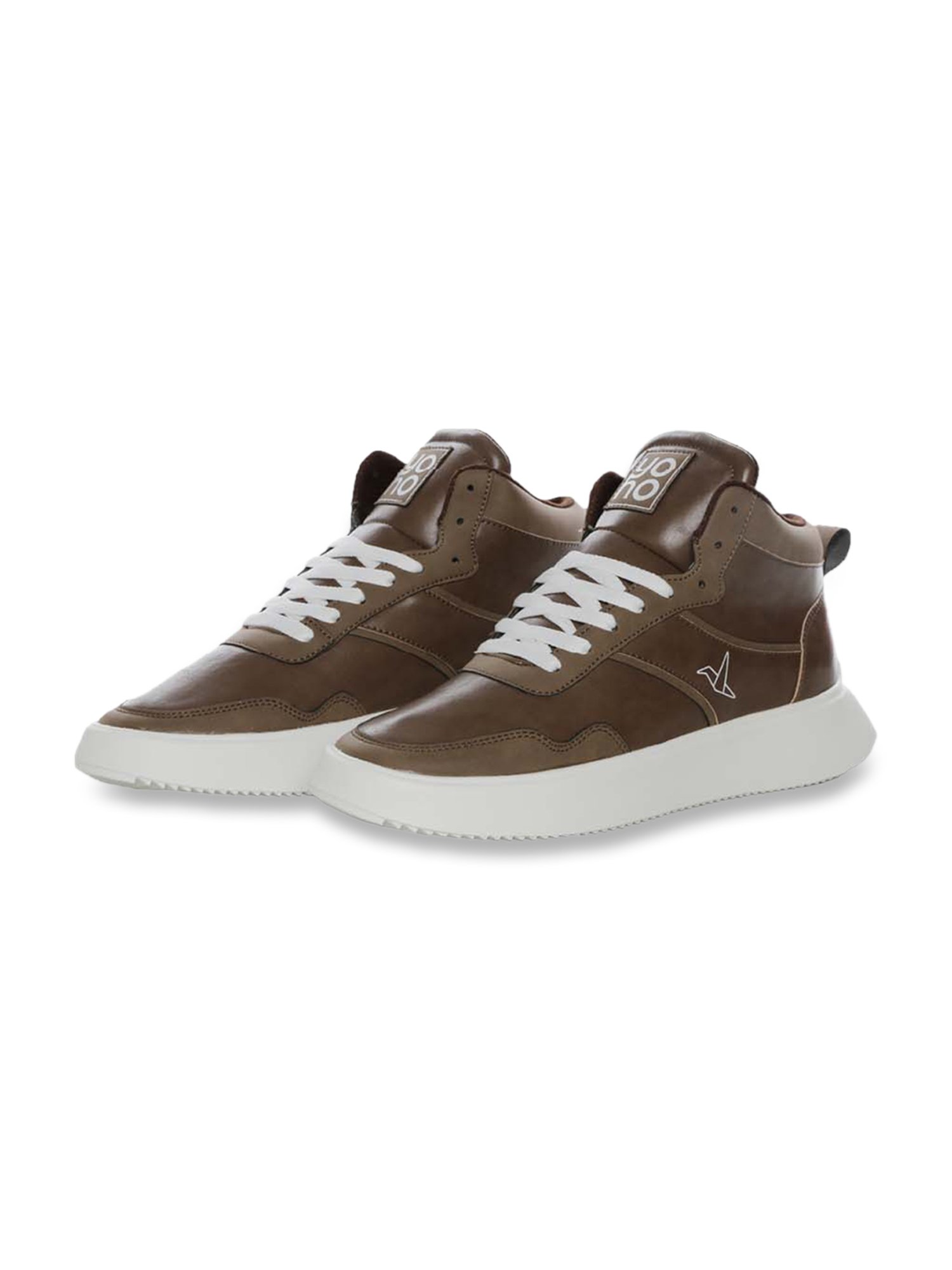 Yoho Men's Brown Casual Sneakers