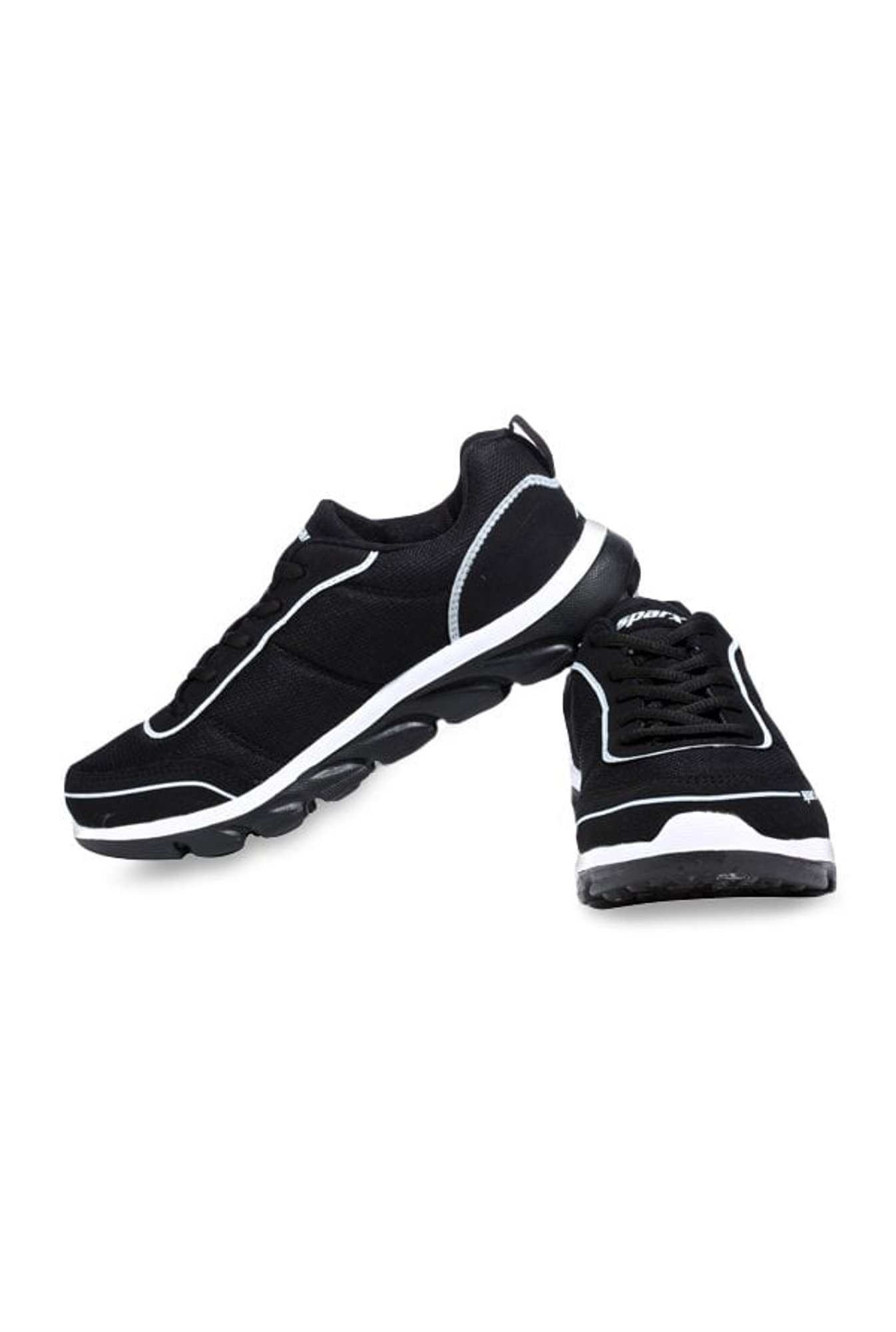 Sparx White & Black Running Shoes