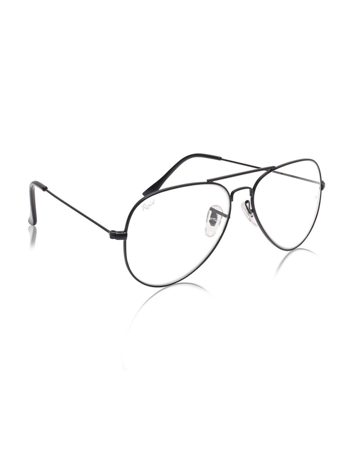 Resist Eyewear Clear Aviator UV Protection Unisex Sunglasses