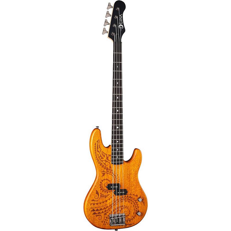 Luna Guitars Tattoo Long Scale Electric Bass