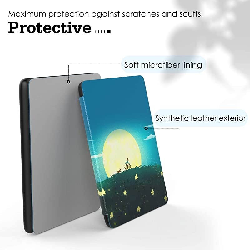 Case Compatible with AllNew K i n d l e 10th Generation 2019 Releases Light Thin Shell Tablet Screen Protector Smart Cover and Case with Auto SleepWake for EReader 2019 Sunset