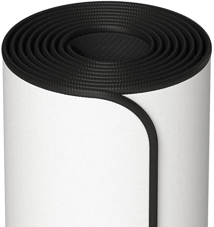 Glorious 3XL Extended Gaming Mouse Mat/Pad - Large, Wide (XLarge) White Cloth Mousepad, Stitched Edges | 48x24" (GW-3XL)