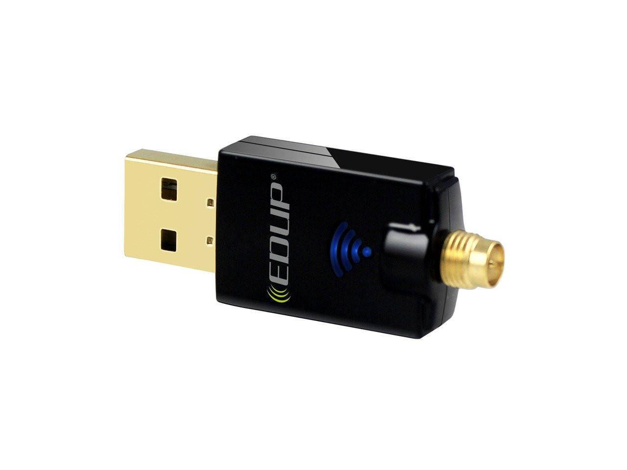 Wireless USB Adapter 600Mbps 2.4GHz / 5.8GHz WiFi Network Card with 2dBi External Antenna