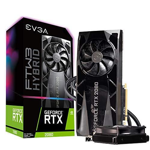 EVGA GeForce RTX 2080 FTW3 Ultra Hybrid Gaming, 8GB GDDR6, RGB LED & iCX2 Technology - 9 Thermal Sensors Graphics Card 08G-P4-2284-KR