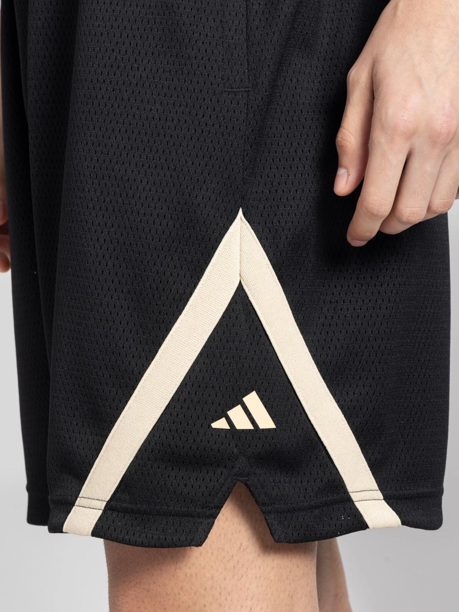 Adidas Black Regular Fit Texture Sports Shorts