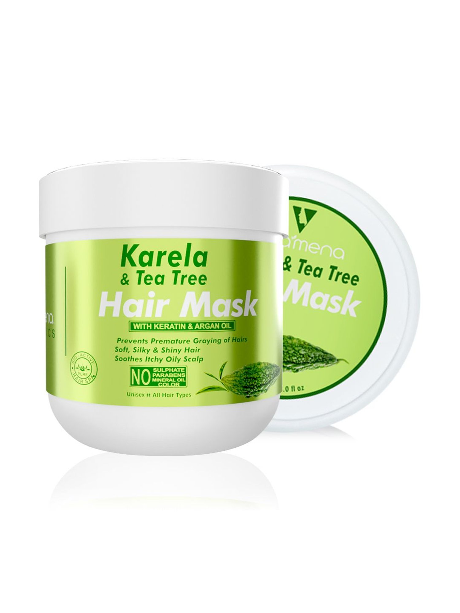 Volamena Karela Bitter Gourd & Tea Tree Hair Mask - 200 ml