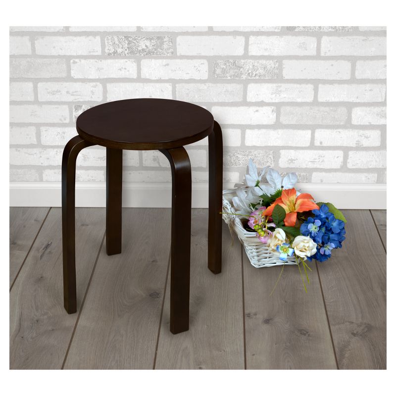 Mia Bentwood Stool Mocha Walnut - Niche
