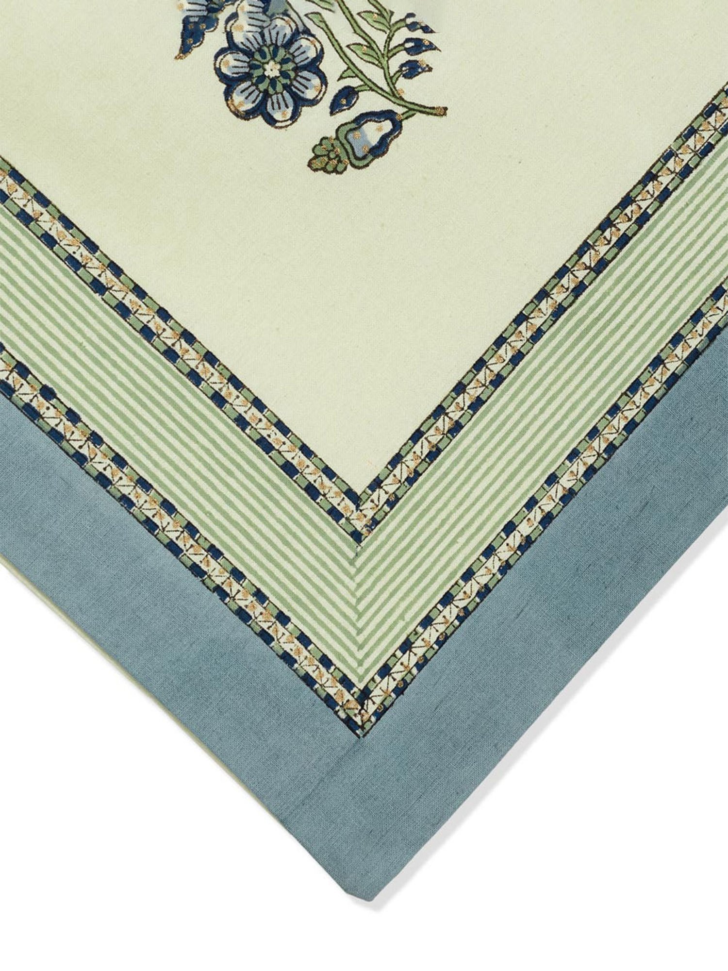 Fabindia Blue Cotton 116 TC Coramandel Pillow Covers - Set of 2