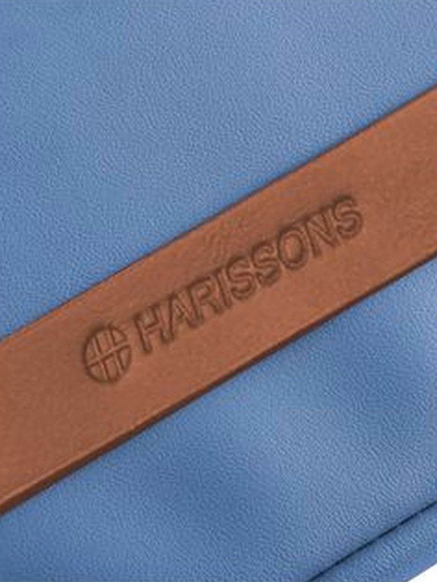 Harissons Oliver Sky Blue PU Solid Laptop Messenger Bag