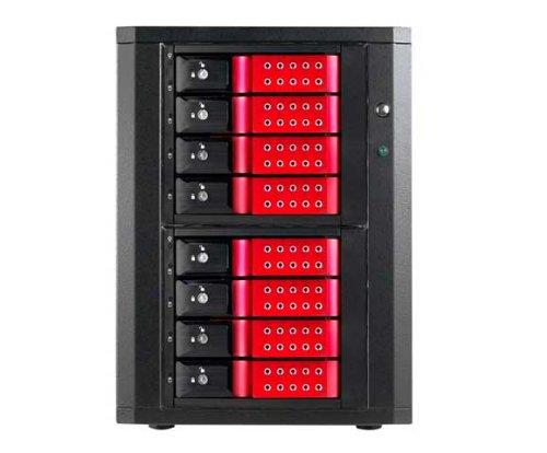iStarUSA DAGE840DERD-ES 8-bay 3.5-Inch SATA SAS Hotswap Enclosures - Red