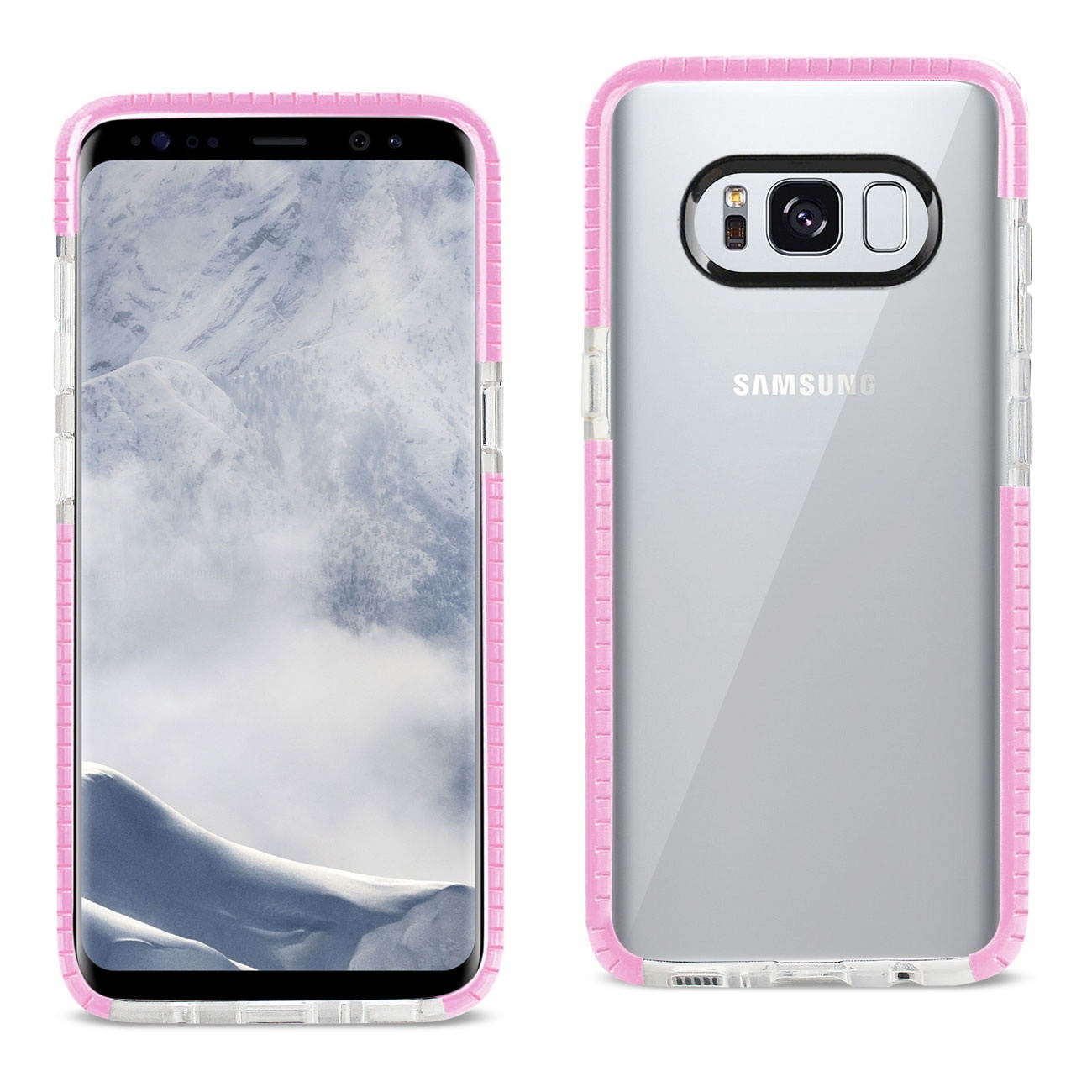 REIKO SOFT TRANSPARENT TPU CASE FOR GALAXY S8 EDGE/ S8 PLUS IN CLEAR PINK
