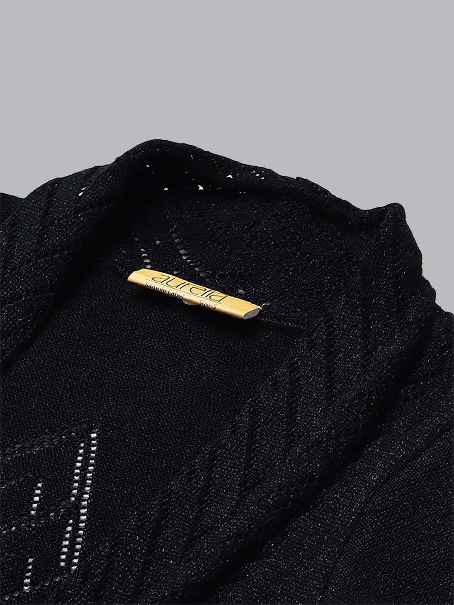 Aurelia Black Regular Fit Cardigan