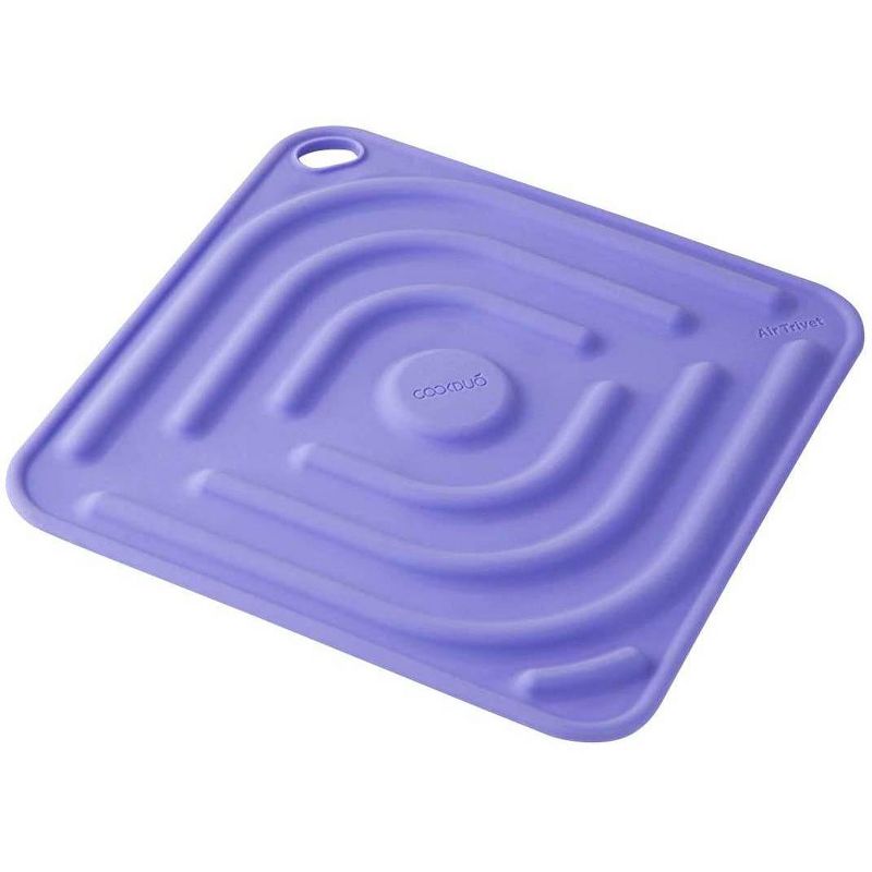 Cookduo Air Trivet - Purple Silicone Trivet and Pot Holder