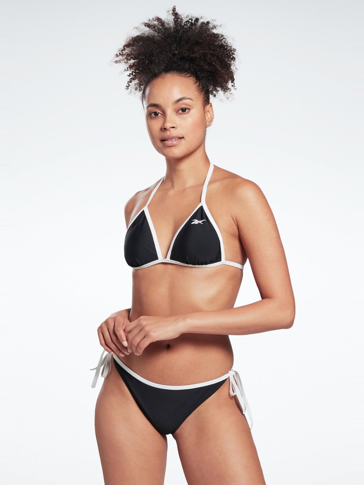 Reebok Jet Black Plain Swim Bikini