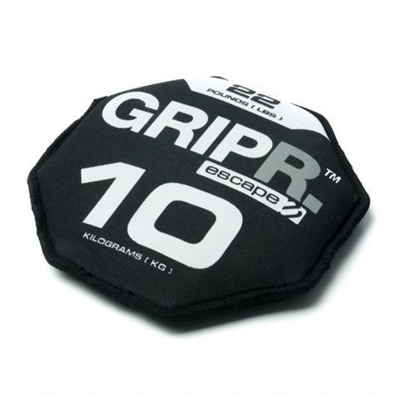 Escape Fitness Durable Multi Functioning Strength Training Exercise Equipment 22 Pound Weight Lifting GRIPR for Individual or Group Workouts, White