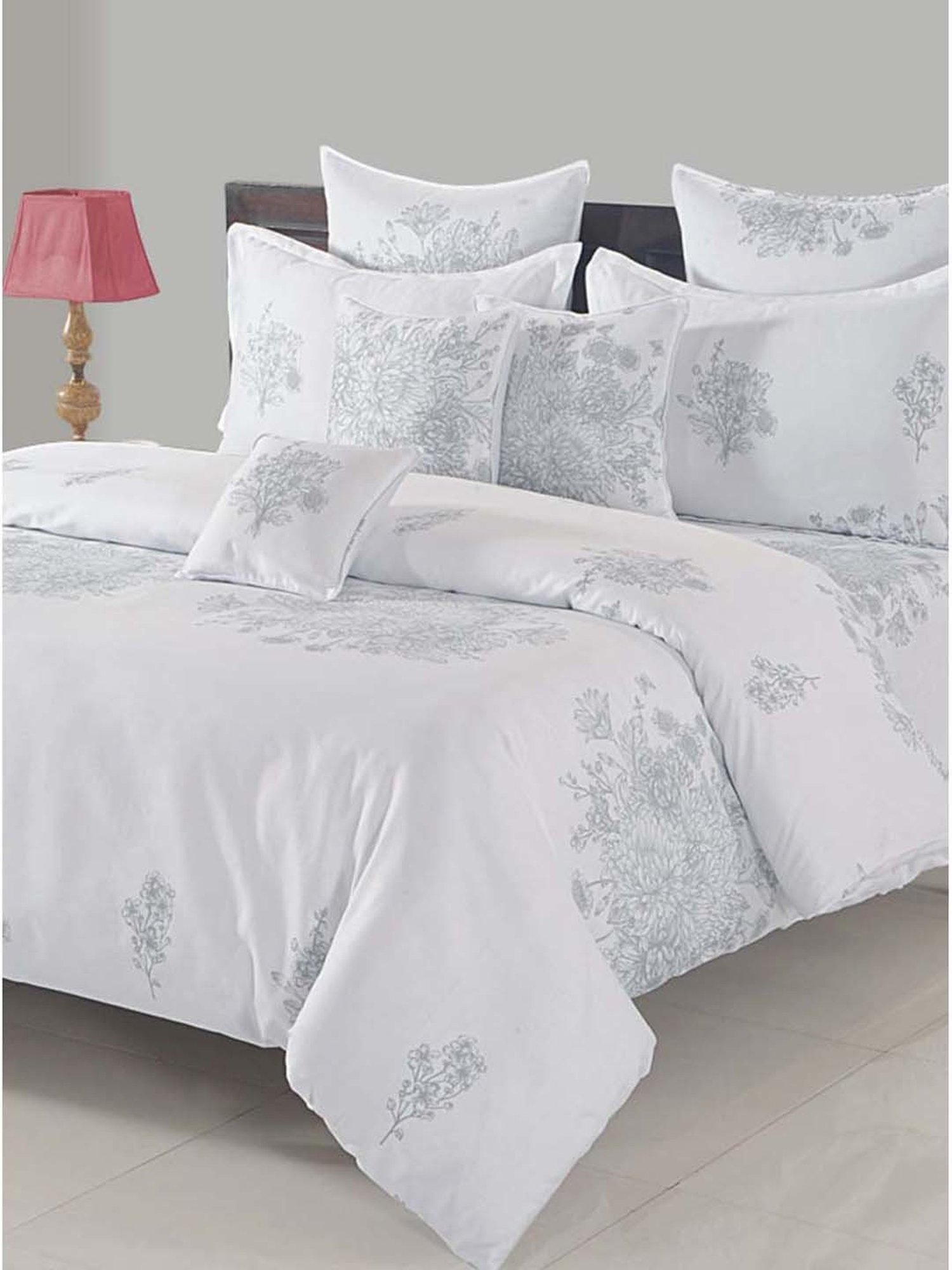 Maspar Purple 100% Cotton 200 TC Bed Sheet Set