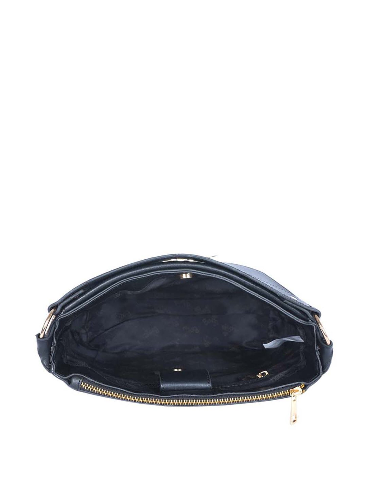 Baggit Black Solid Small Satchel Handbag