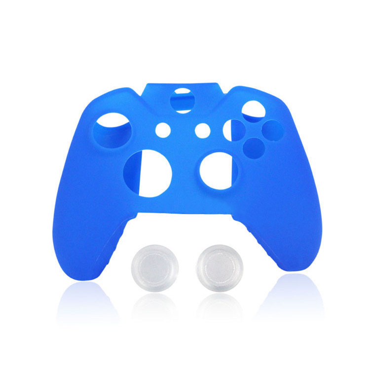 Blue Soft Protector Silicone Skin Case Cover Pouch for Microsoft Xbox One Controller