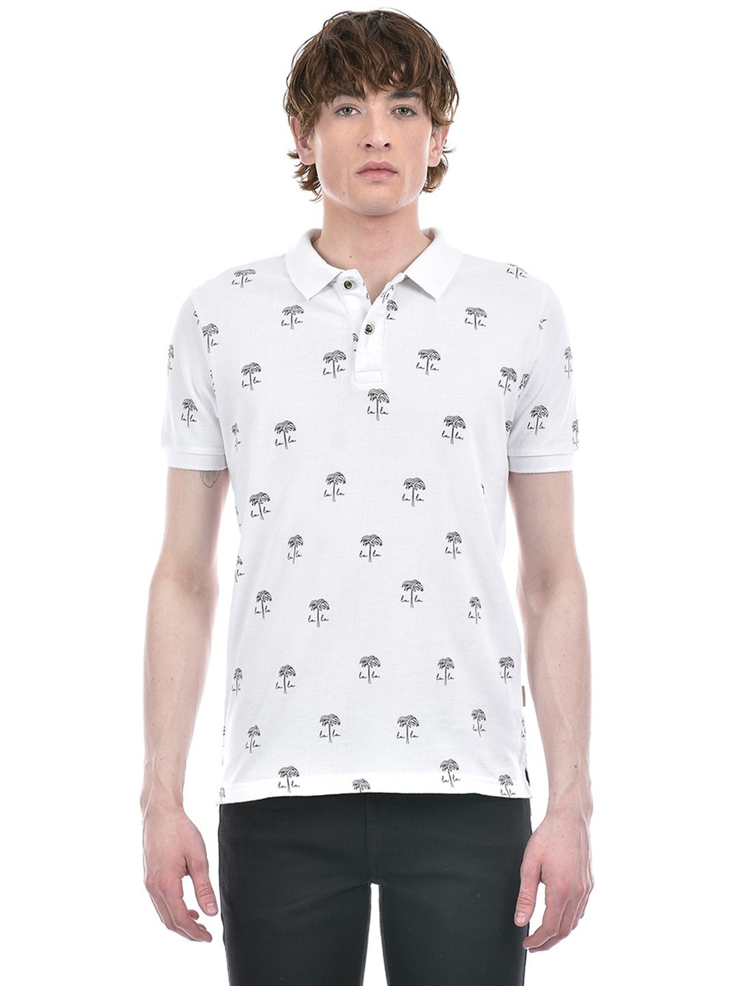 Numero Uno White Cotton Regular Fit Printed T-Shirt