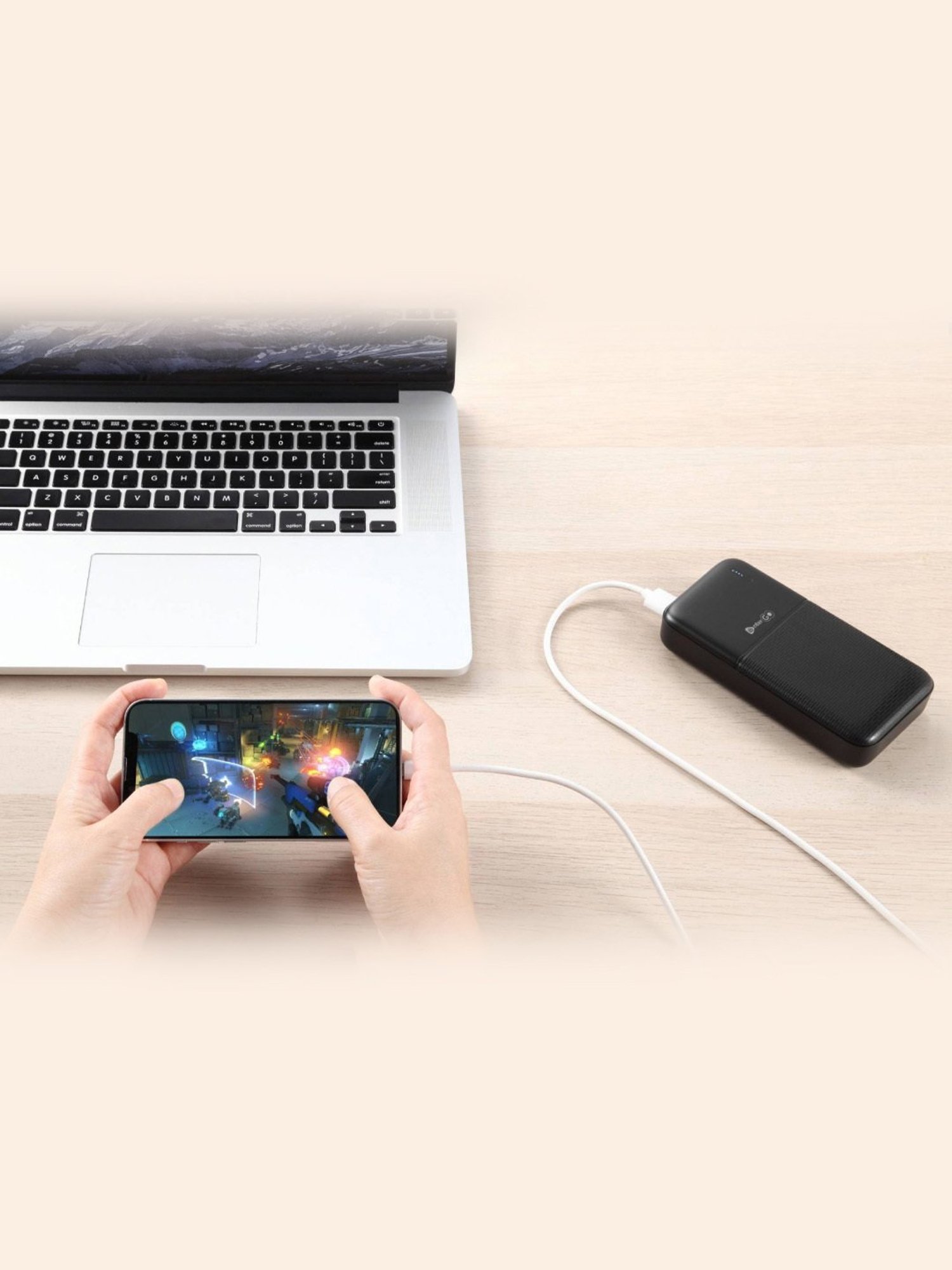 Enter 20000 mAh Power Bank (Black, Wallet 7)