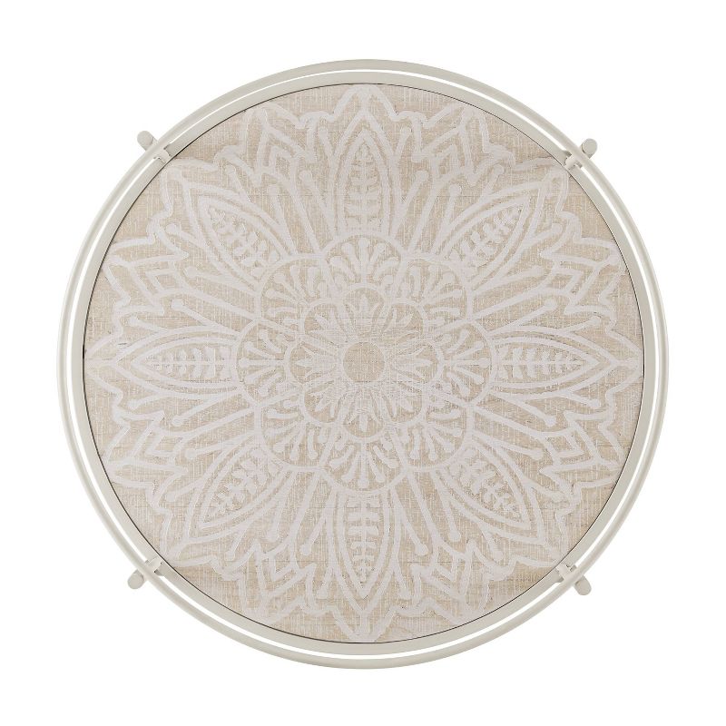 Flash Furniture Castleberry Rustic Wood Grain and Iron Kitchen Serving and Bar Cart