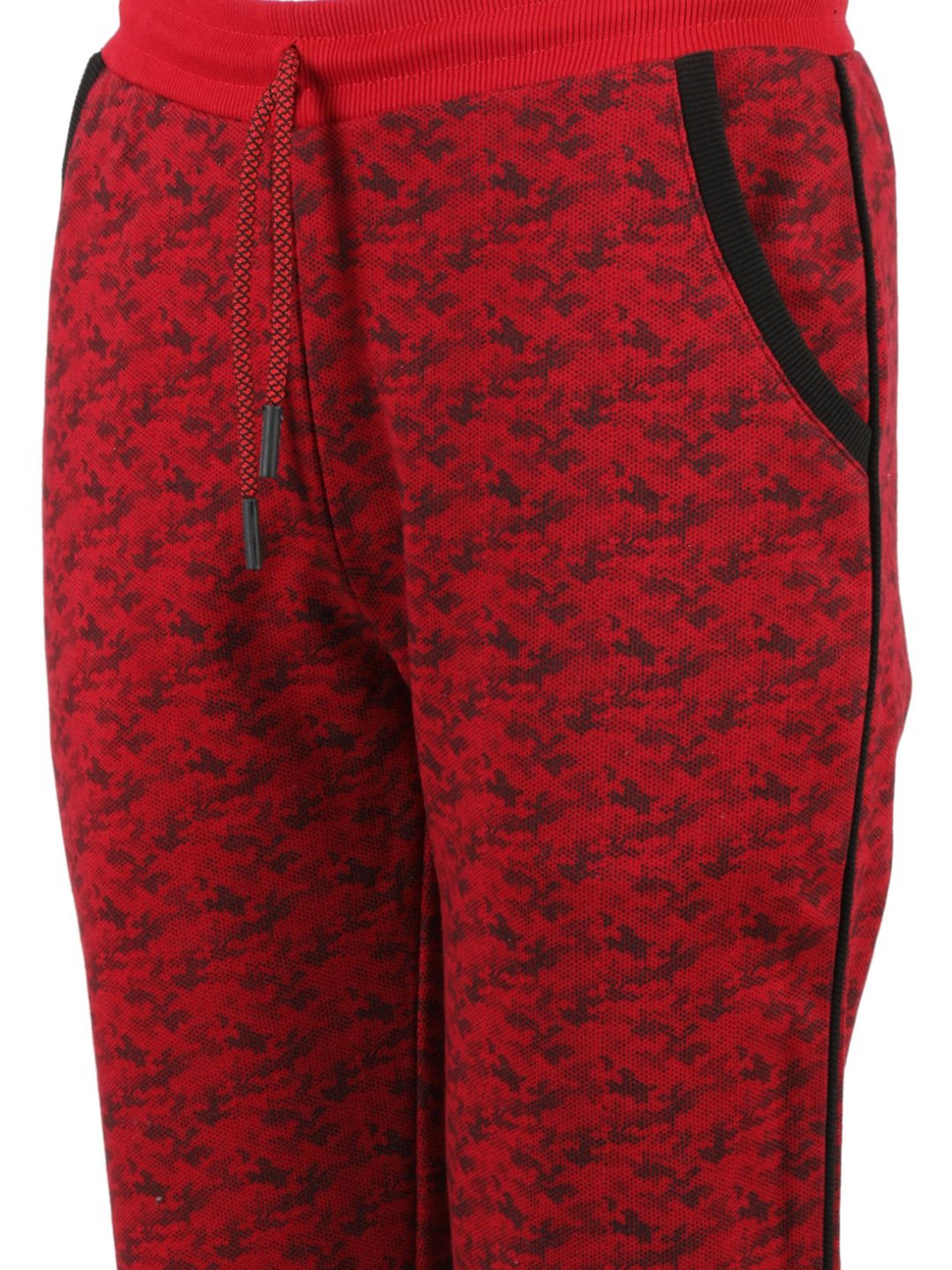 Monte Carlo Red Printed Trackpants