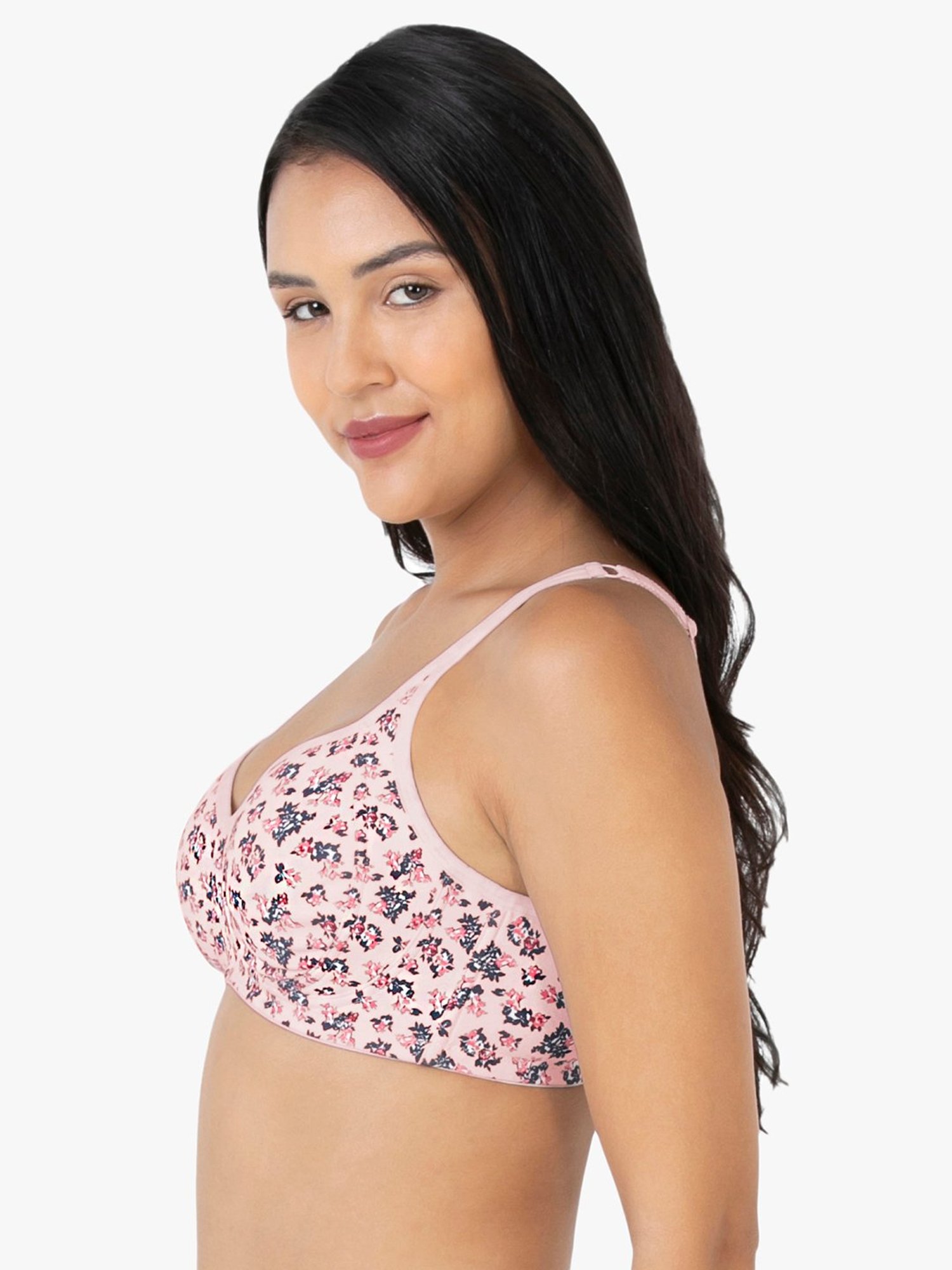 Amante Ditsy Pink Non-wired Non-padded T-Shirt Bra
