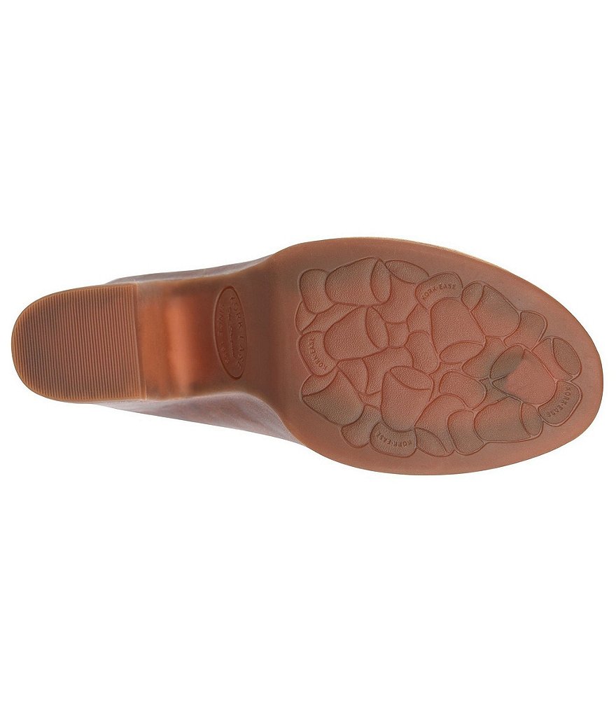 Kork-Ease Sagano Leather Block Heel Mules