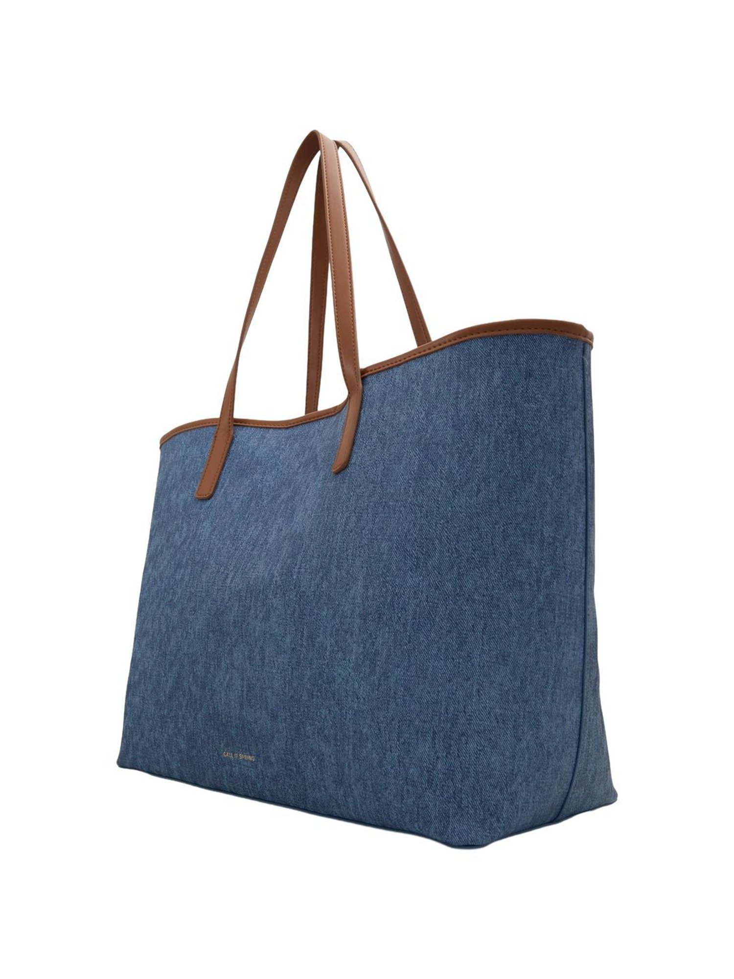 Call It Spring Blue Solid Extra Large Tote Handbag