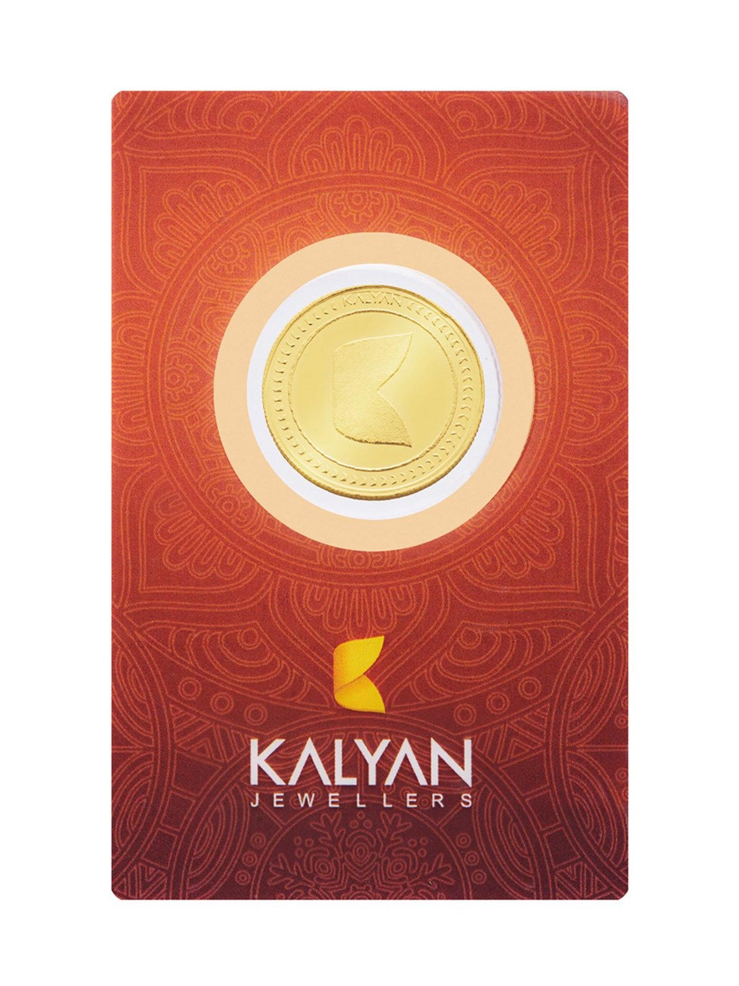 Kalyan Jewellers Rose 22k (916) 8gm BIS Hallmarked Gold Coin