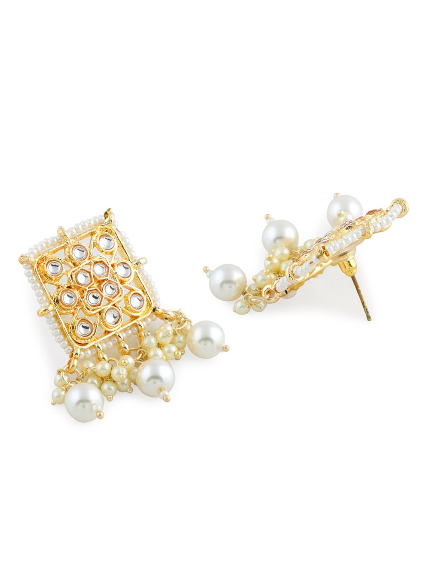 Fida Ethnic White Jewellery Set