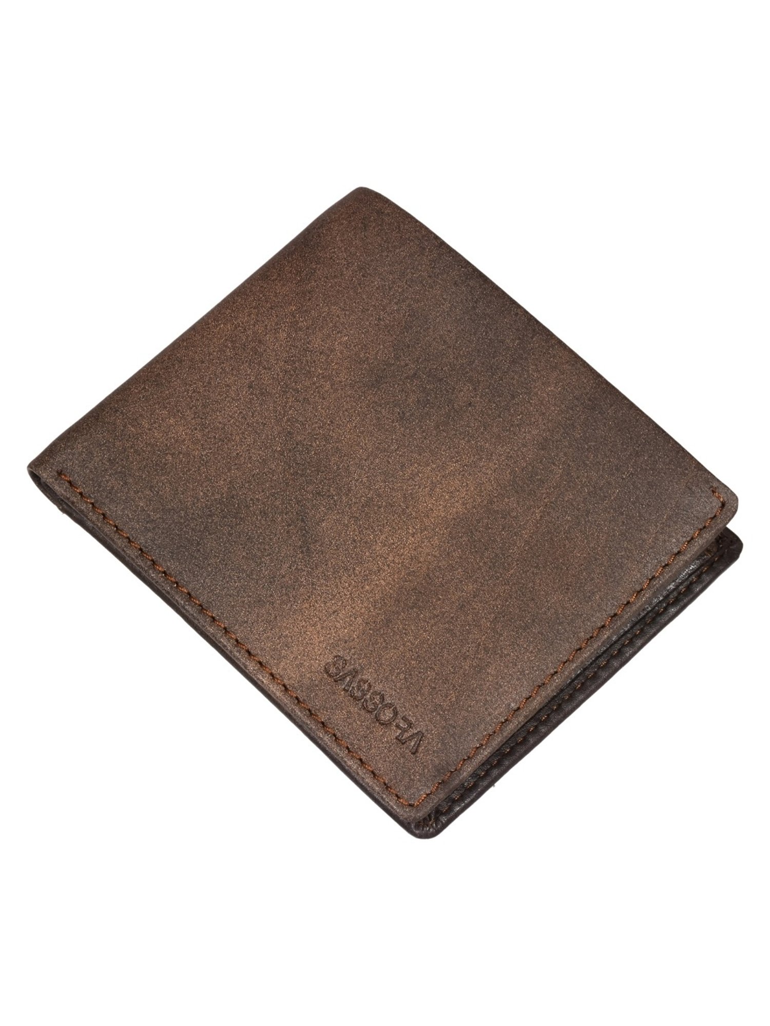 SASSORA JADE Brown Leather Bi-Fold Wallet