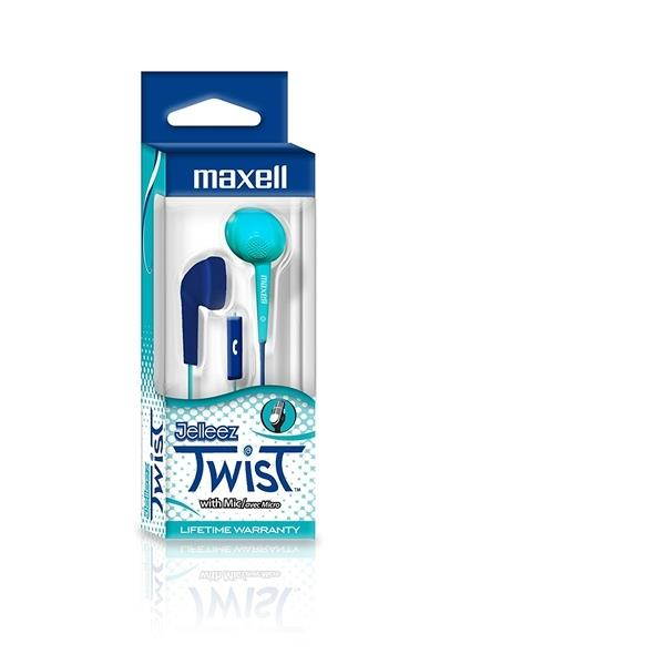 MAXELL 199629 Jelleez Twist Earbuds with Microphone