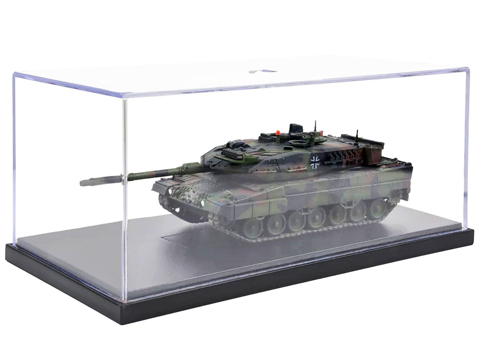 German Kampfpanzer Leopard 2A7 Main Battle Tank Woodland Camouflage 1/72 Diecast Model by Panzerkampf